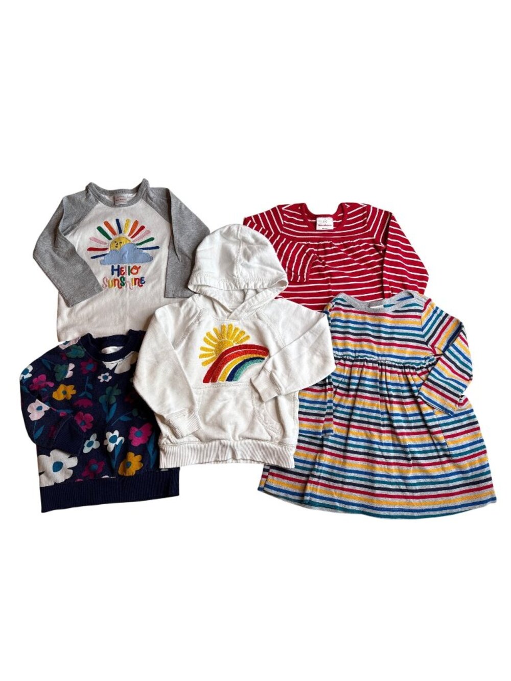 3T Hanna Andersson Colorful Dress Sweatshirt Fall Winter Bundle